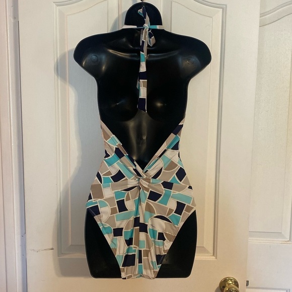 “TRINA TURK” Disco Deco Halter Neck Bathing Suit - Picture 12 of 16